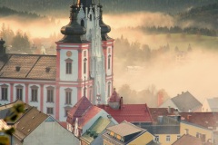 Basilika Mariazell Herbstnebel 04, © TVB Mariazeller Land / Fred Lindmoser