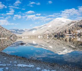 Erlaufsee im Winter, © www.mariazell.blog