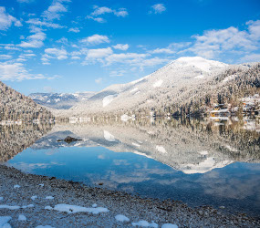 Erlaufsee im Winter, © www.mariazell.blog