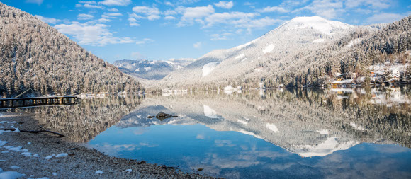 Erlaufsee im Winter, © www.mariazell.blog