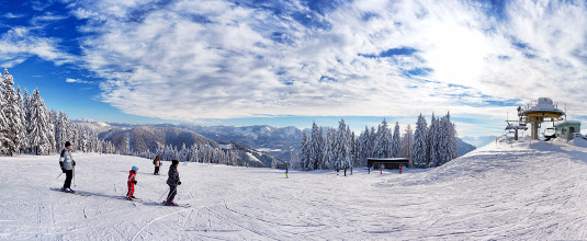 Bürgeralpe, Blick Richtung Hofstattabfahrt, © www.mariazell.blog