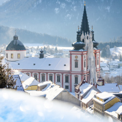 Mariazell Basilika Panorama Promenade Winter, © TV Hochsteiermark | Fred Lindmoser