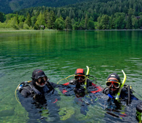 Taucher im Erlaufsee, © Franz Hajek