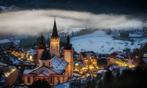 Blick auf Mariazell, © TVB Mariazeller Land / Fred Lindmoser